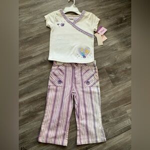 VINTAGE 90s DISNEY PRINCESS CINDERELLA & SLEEPING BEAUTY Girls 5T OUTFIT- RARE